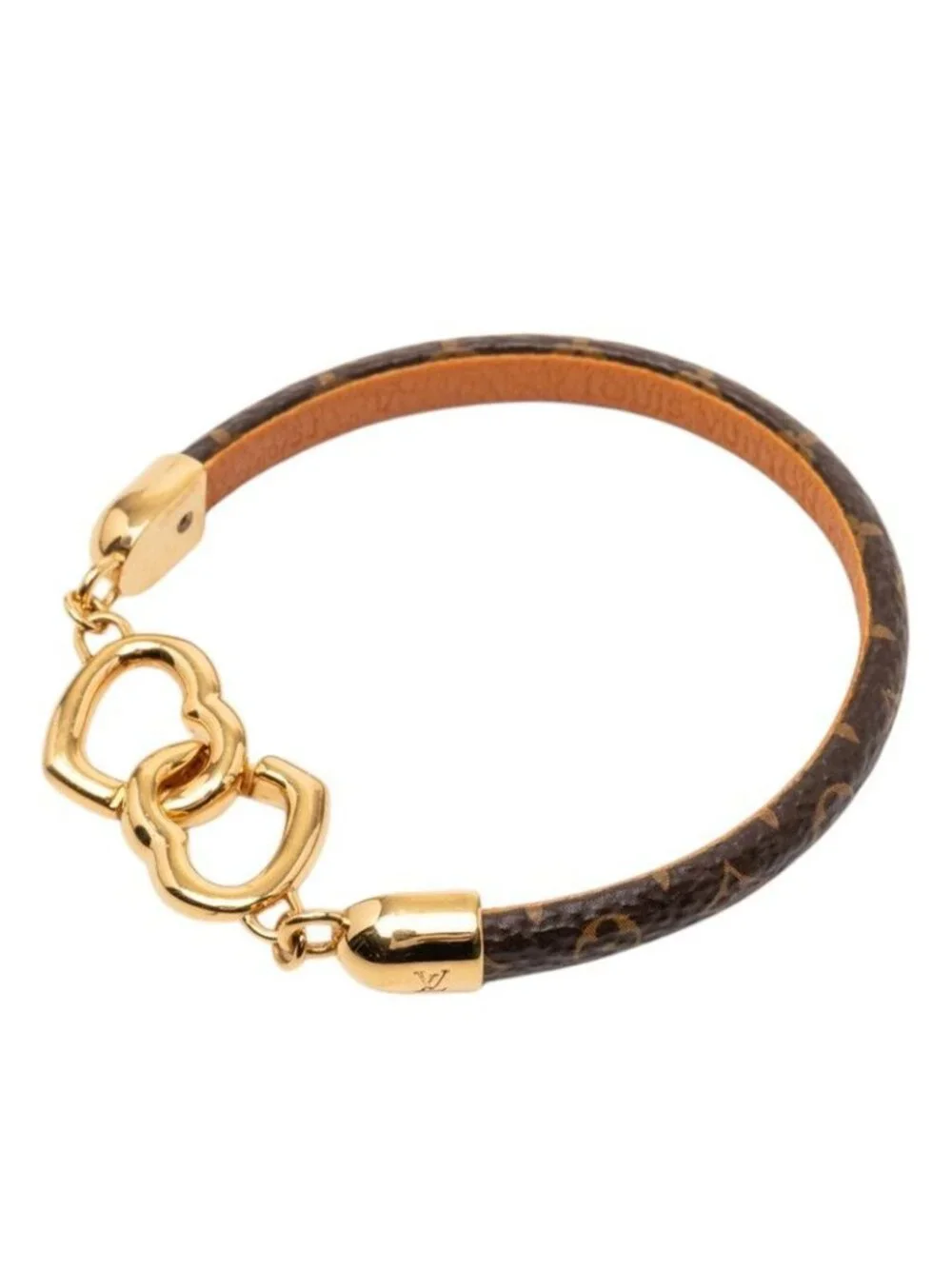 Louis Vuitton Monogram Say Yes Bracelet 17 Brown Gold Plated - Picture 2 of 6